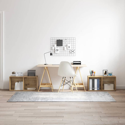 Conjunto De Mueble De Tv 2 Pcs Roble Artesanal 37 X 35 X