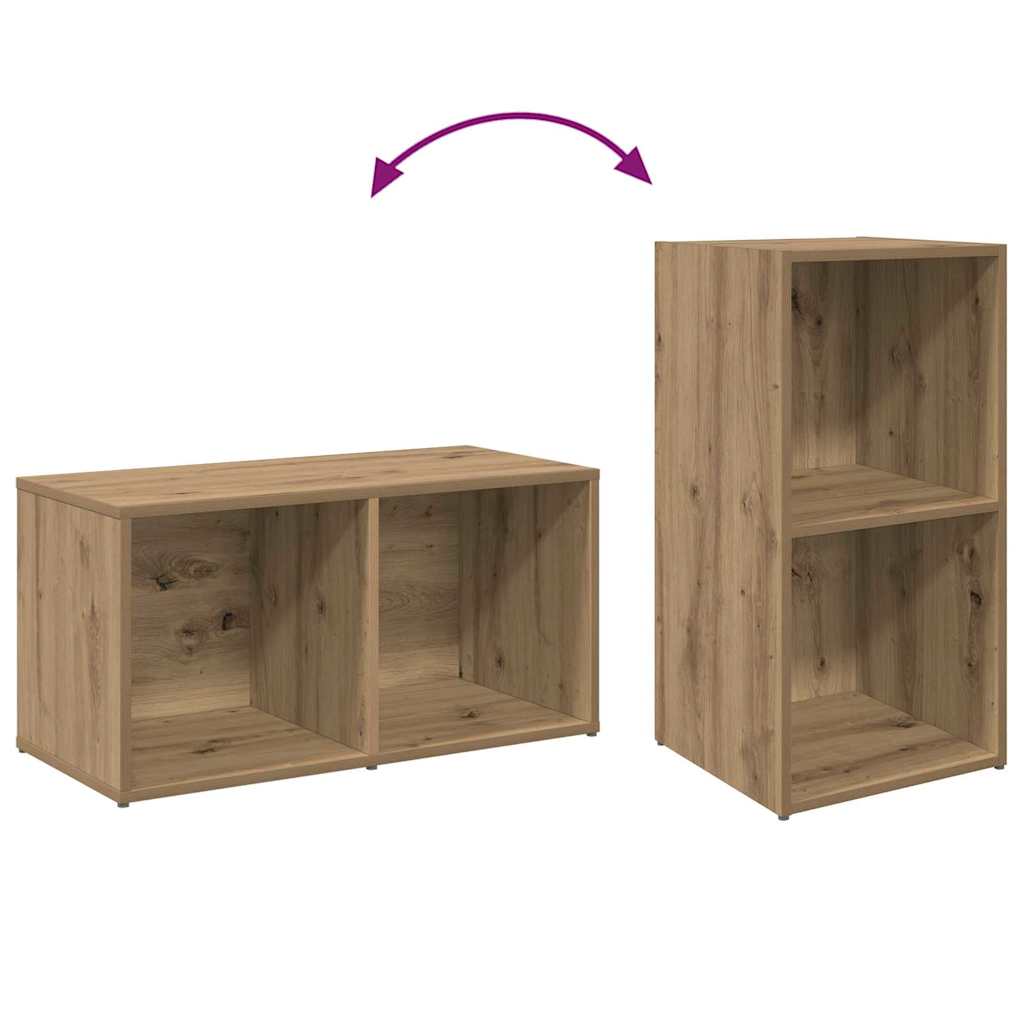 Conjunto De Mueble De Tv 2 Pcs Roble Artesanal 37 X 35 X