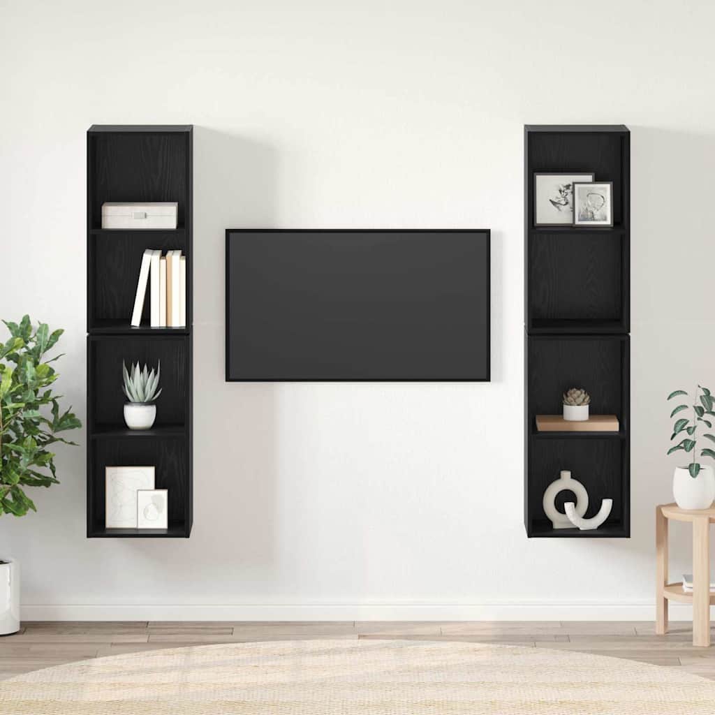Conjunto De Mueble De Tv 4 Pcs 37 X 37 X 72 Cm