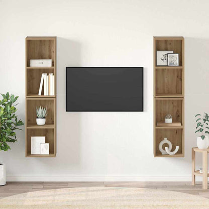 Conjunto De Mueble De Tv 4 Pcs 37 X 37 X 72 Cm