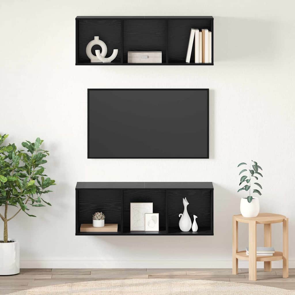 Conjunto De Mueble De Tv 2 Pcs 37 X 37 X 107 Cm