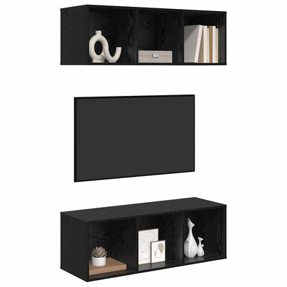 Conjunto De Mueble De Tv 2 Pcs 37 X 37 X 107 Cm