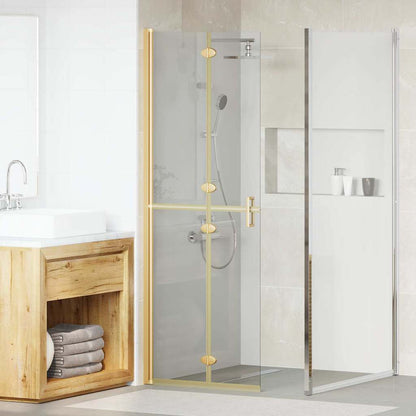 Mampara De Ducha Plegable Vidrio Esg Esmerilado