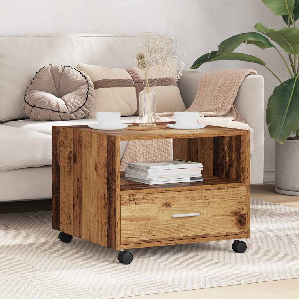 Mesa De Centro Madera De Ingeniería 55X55X40 Cm
