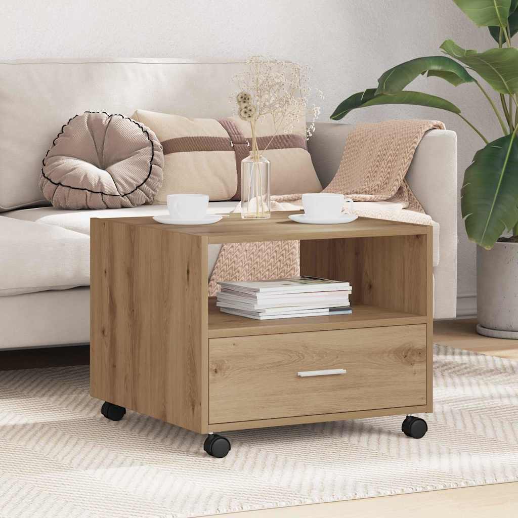 Mesa De Centro Madera De Ingeniería 55X55X40 Cm