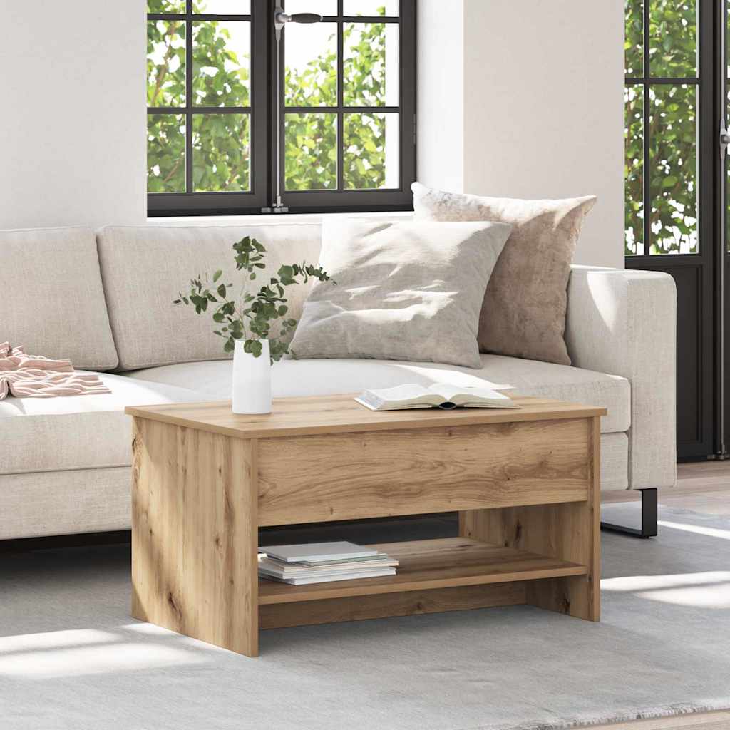Mesa De Centro Madera Contrachapada 80X50X40 Cm