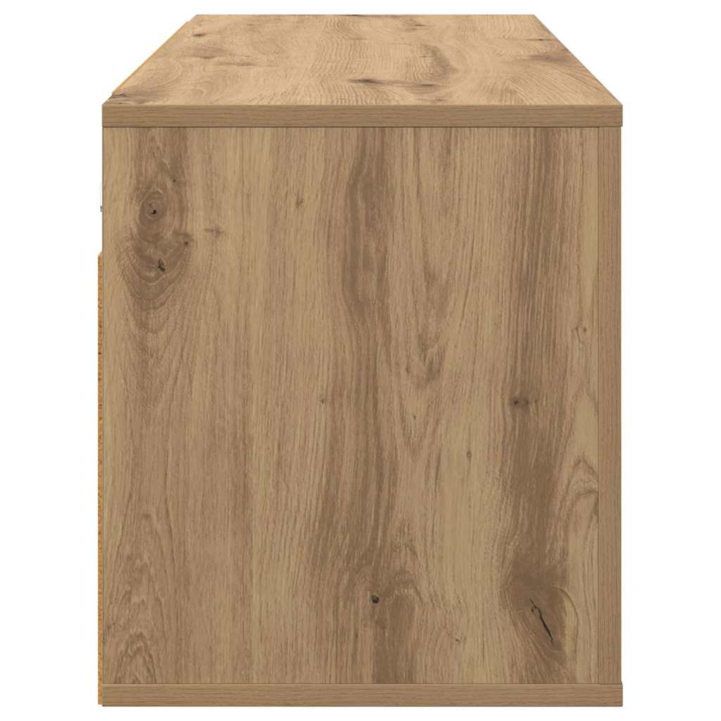 Mueble Para Tv Montado En La Pared Roble Artesanal