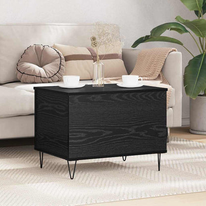 Mesa De Centro Madera Contrachapada Roble Marrón 60X44,5X45 Cm