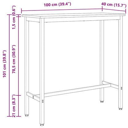 Mesa Madera Ingenierizada Y Acero