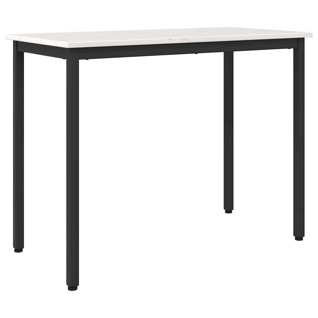 Mesa 100 X 50 X 77 Cm Madera Ingenierizada Y Acero
