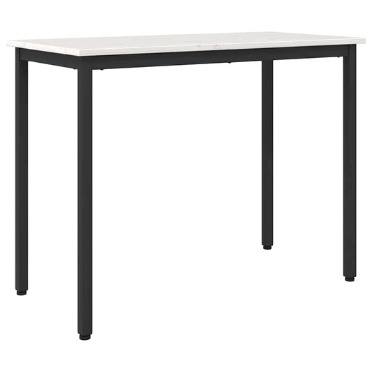 Mesa 100 X 50 X 77 Cm Madera Ingenierizada Y Acero