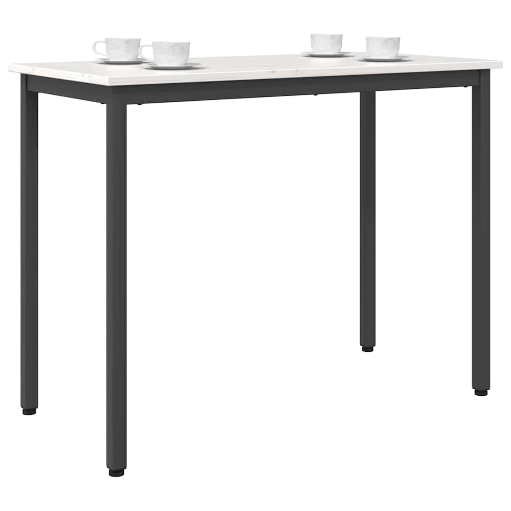 Mesa 100 X 50 X 77 Cm Madera Ingenierizada Y Acero