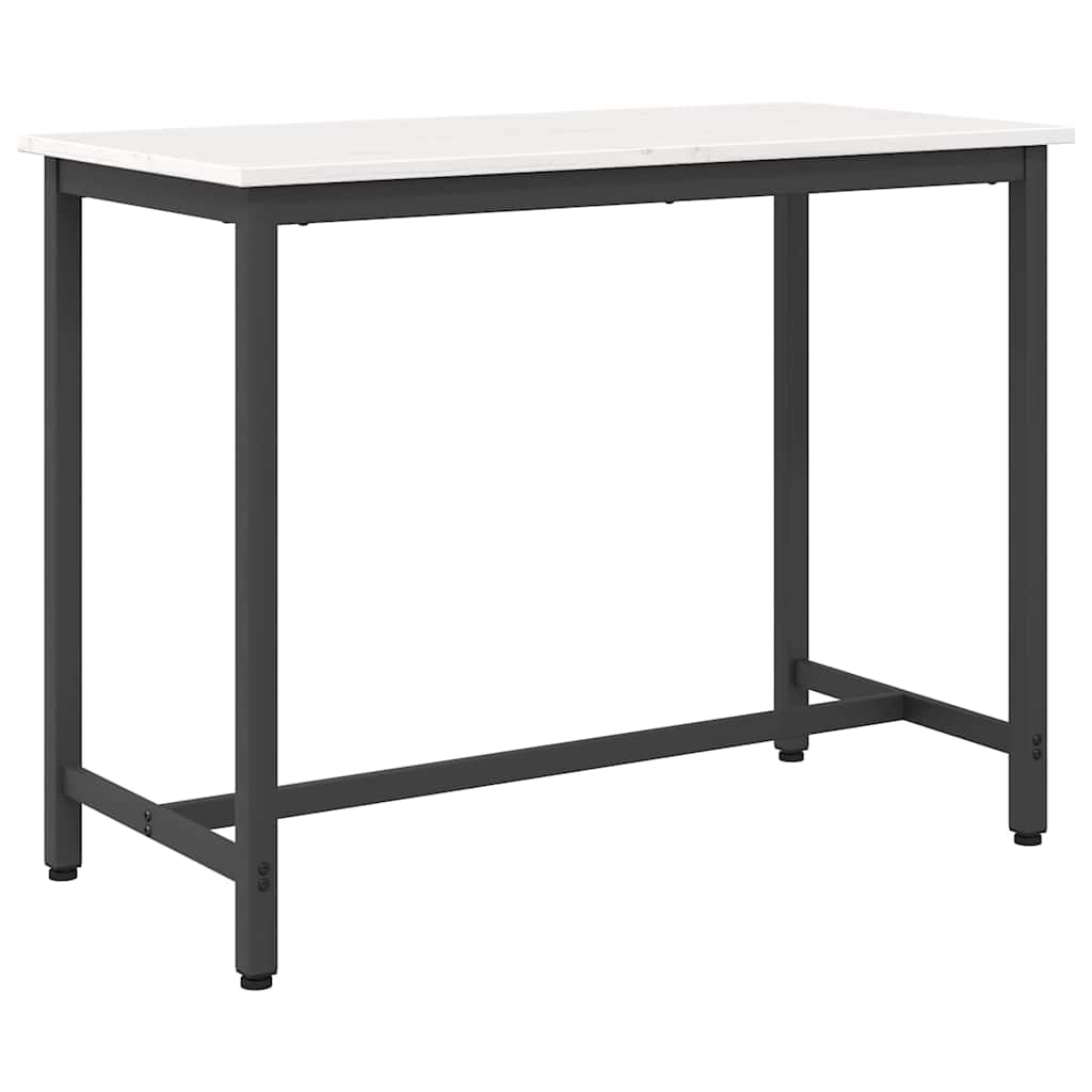 Mesa 100 X 50 X 77 Cm Madera Ingenierizada Y Acero
