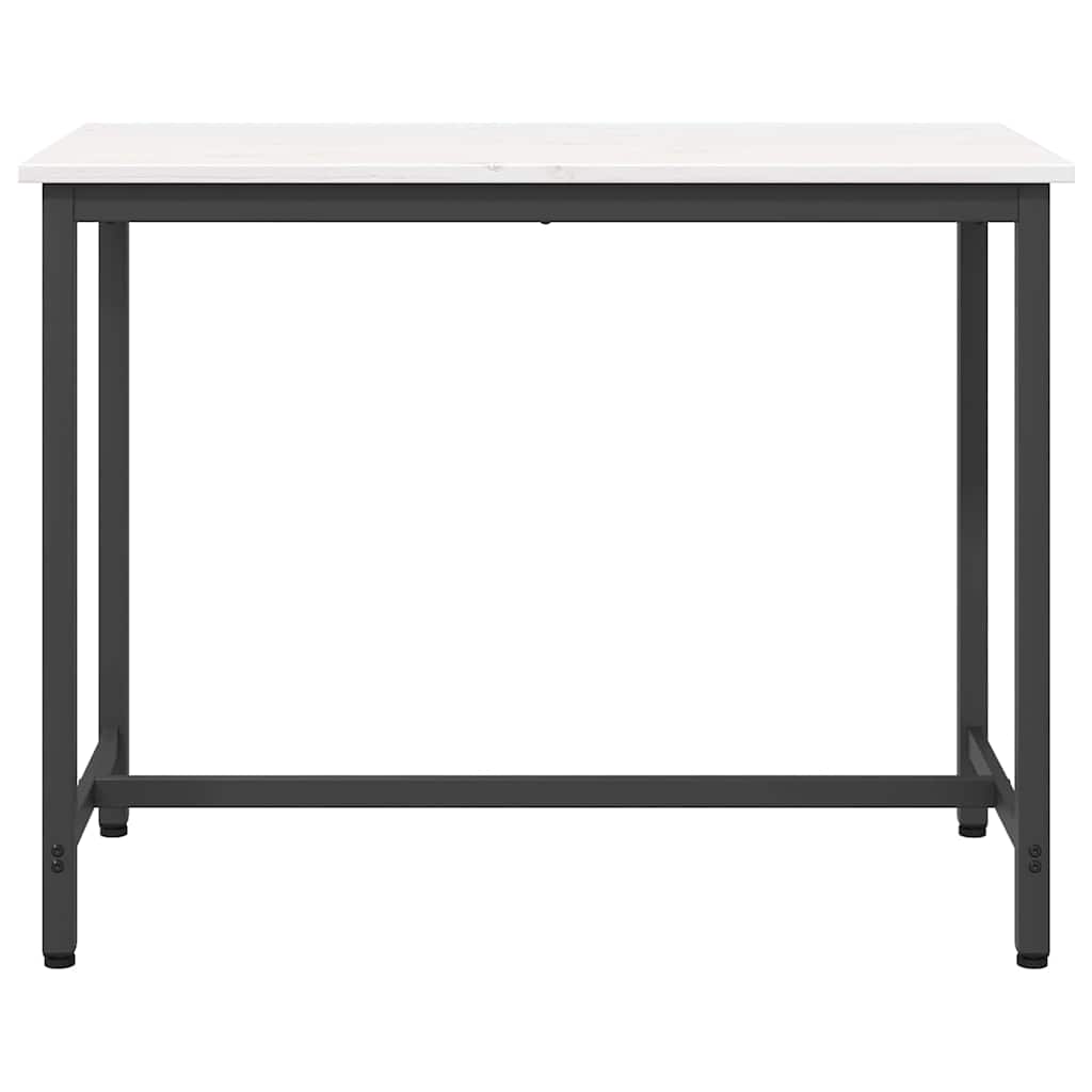 Mesa 100 X 50 X 77 Cm Madera Ingenierizada Y Acero