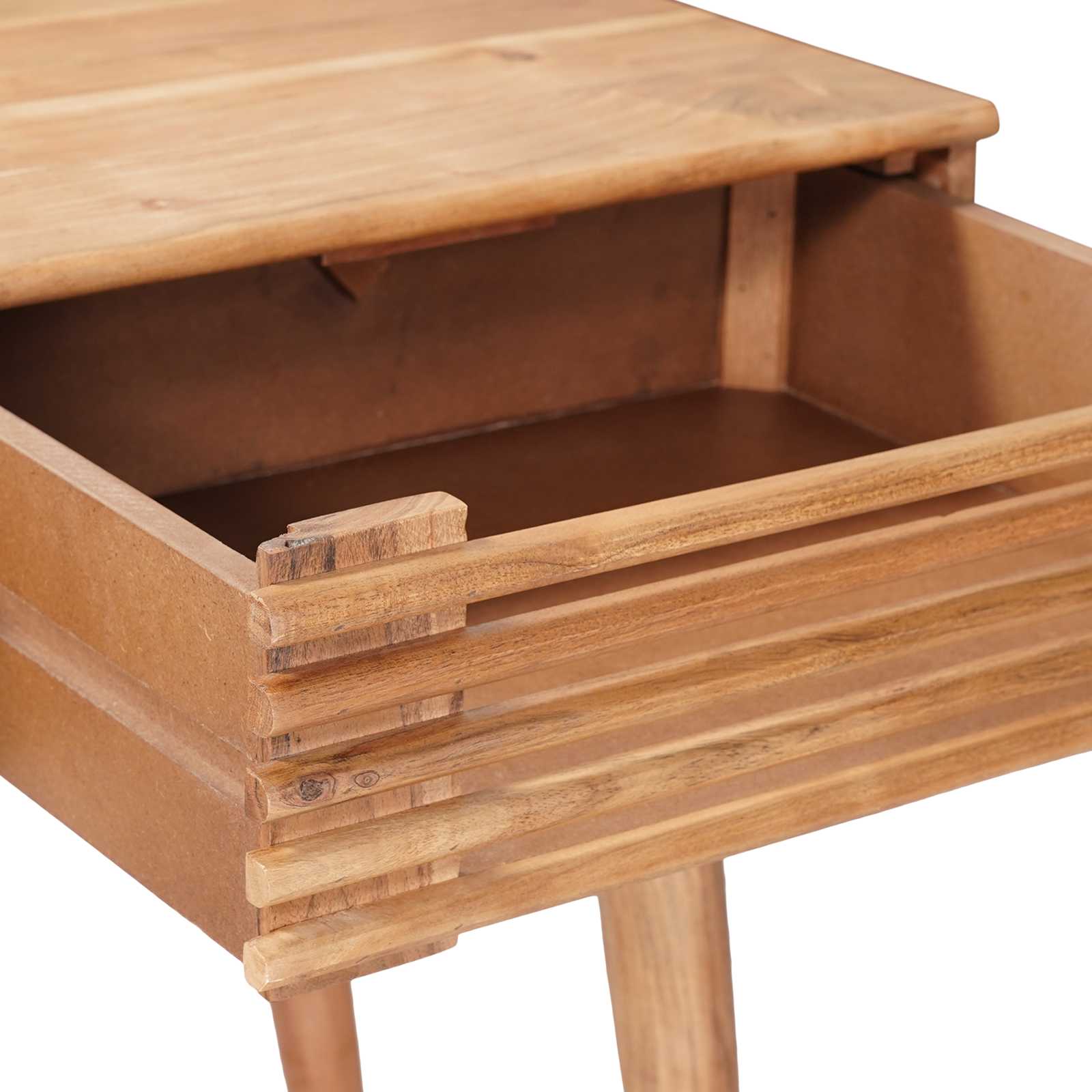 Escritorio Hecho A Mano Madera Teak Marrón