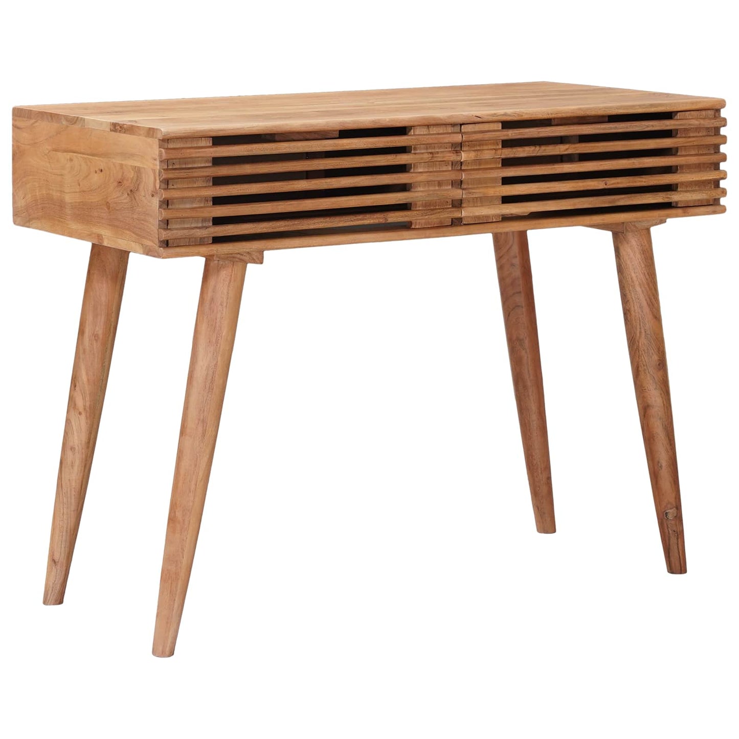 Escritorio Hecho A Mano Madera Teak Marrón