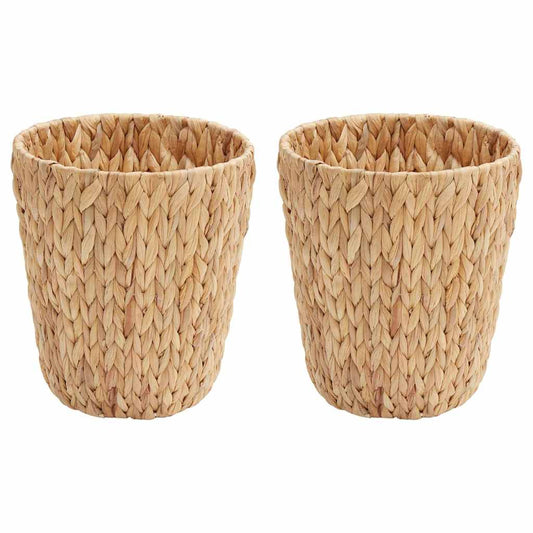 Papelera Para Desechos 2 Pcs Natural 26 X 26 X 29 Cm