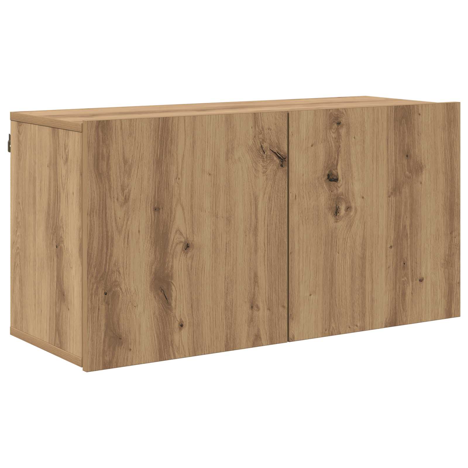 Mueble De Tv 4 Pcs Roble Artesanal Madera De Ingeniería