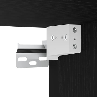 Conjunto De Mueble De Tv En La Pared Con Luces Led 7 Pcs