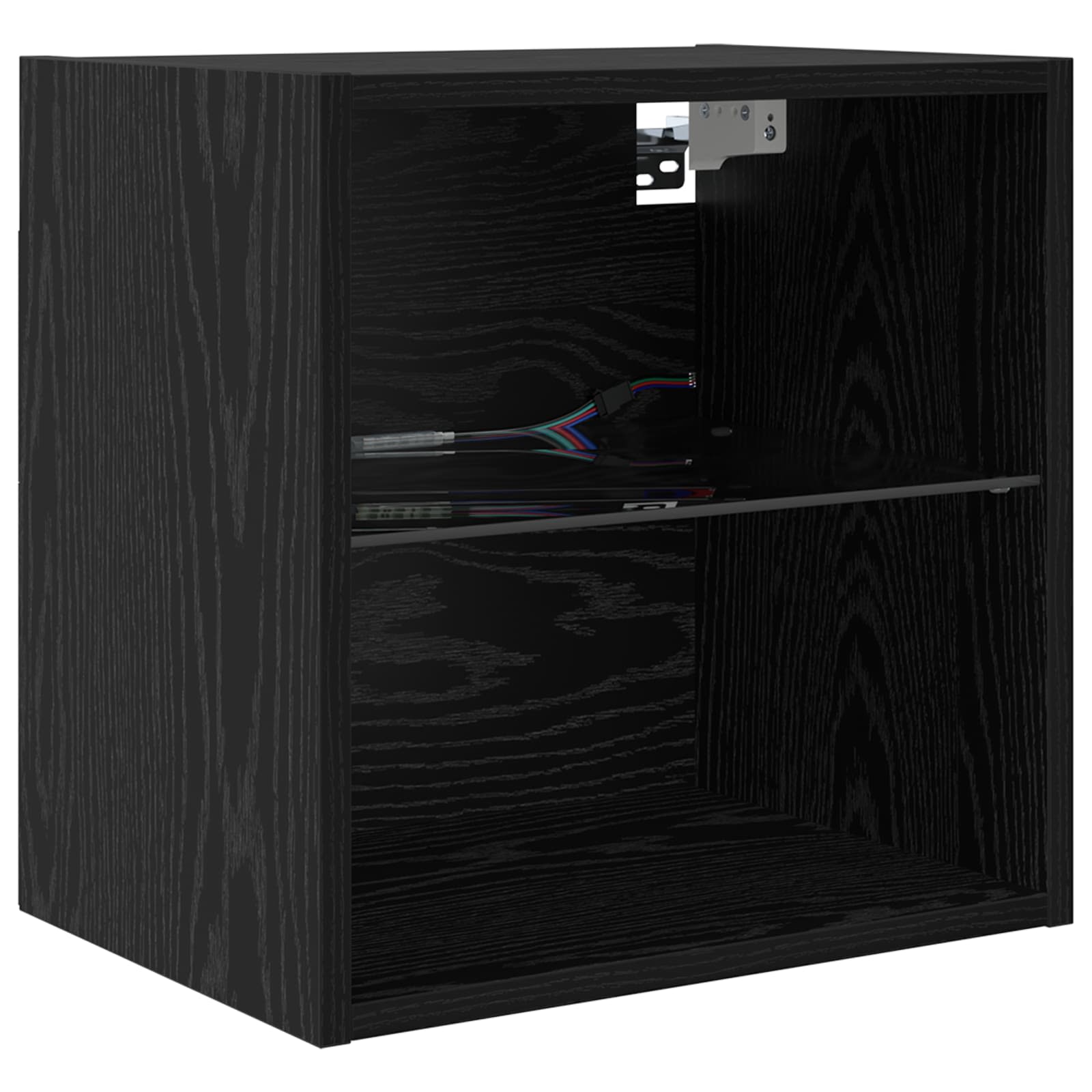 Mueble De Tv Con Tira De Luces Led 8 Pcs Cristal