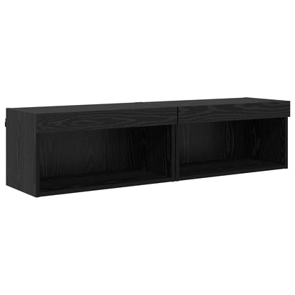 Mueble De Tv Con Led 7 Pcs Madera De Ingeniería