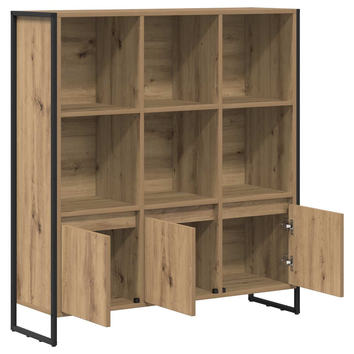 Estantería Para Libros 2 Pcs Roble Artesanal 99,5 X 30 X 108 Cm