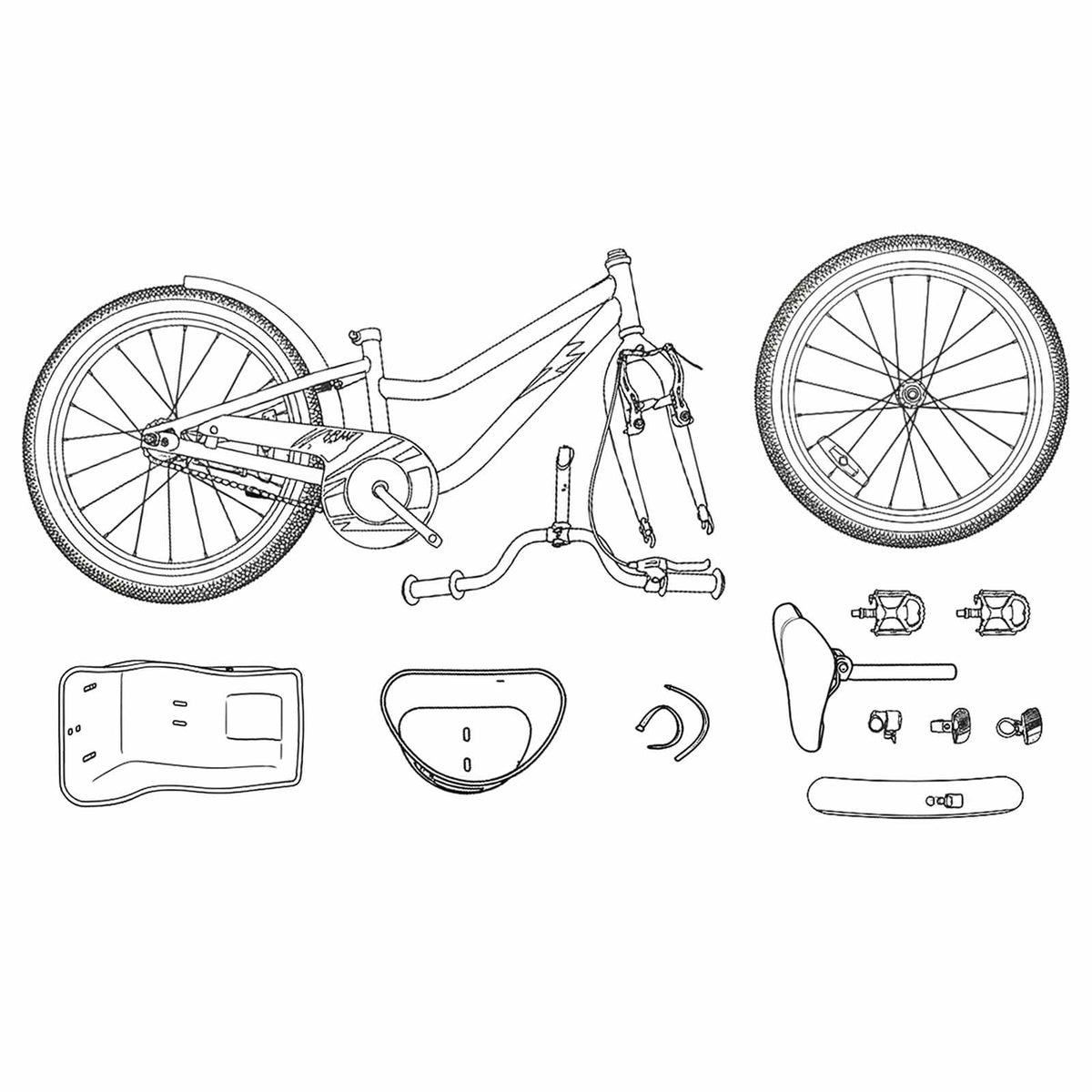 Bicicleta Infantil Para 5-7 Años