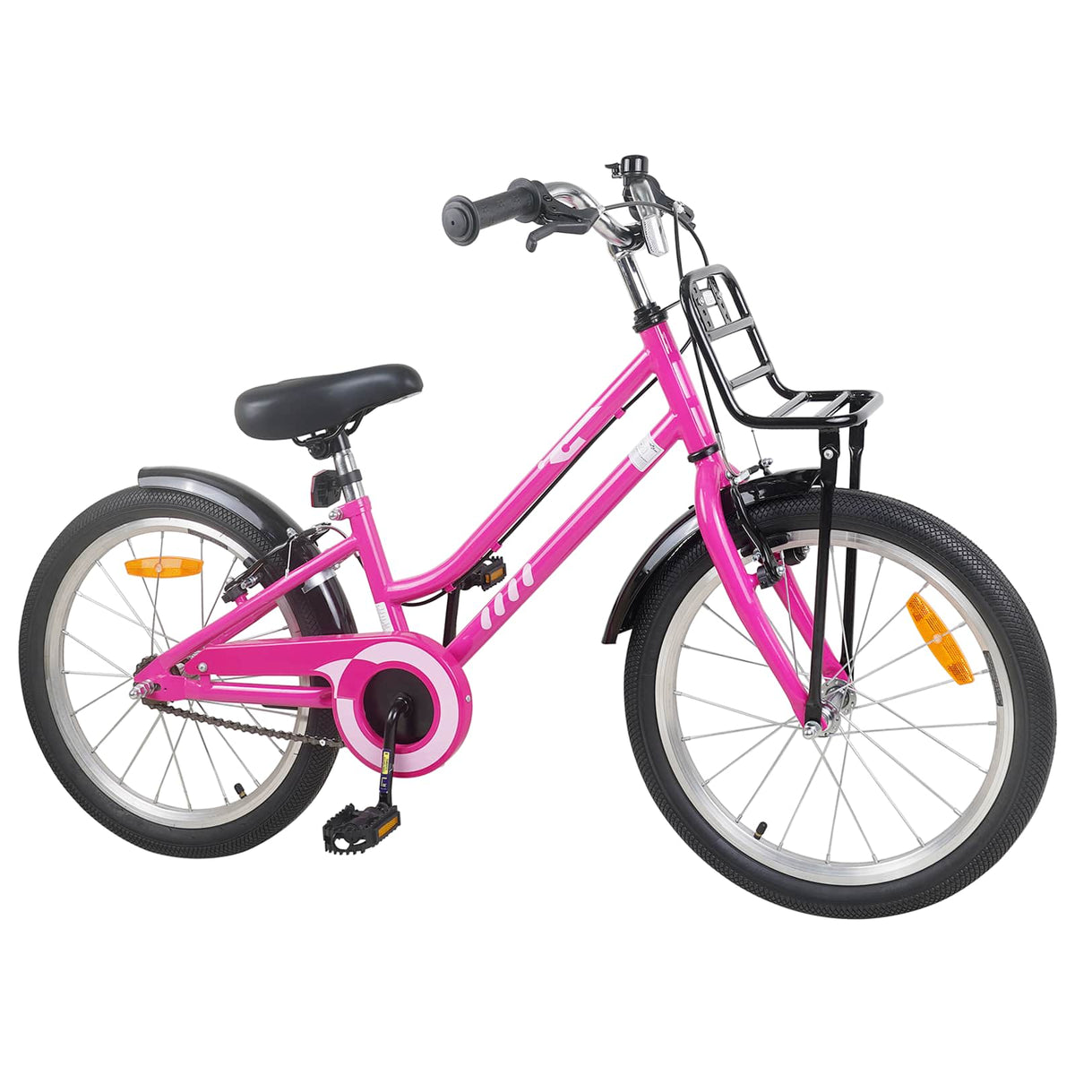 Bicicleta Infantil Para 6-11 Años Negro Rosa