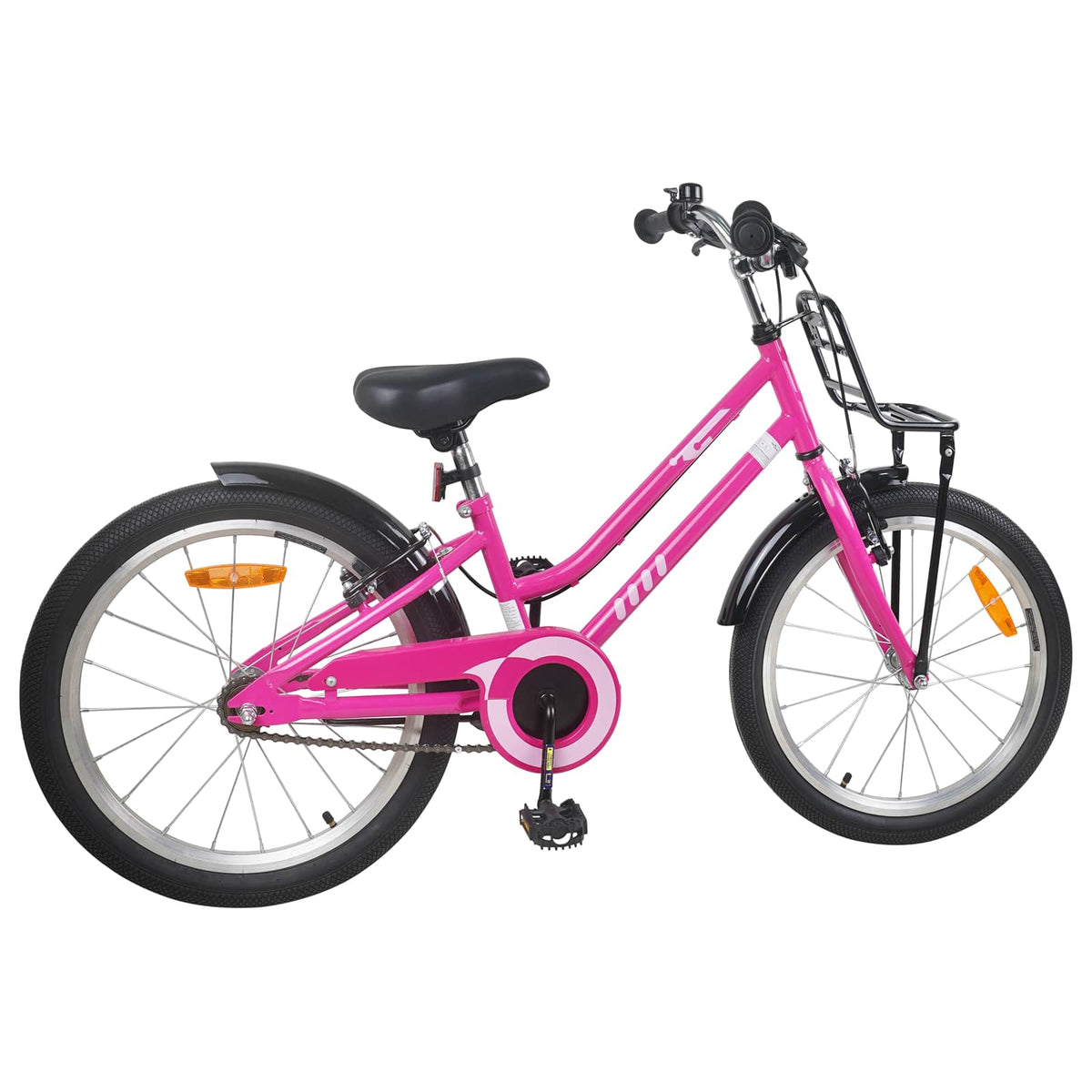 Bicicleta Infantil Para 6-11 Años Negro Rosa