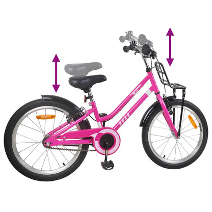 Bicicleta Infantil Para 6-11 Años Negro Rosa