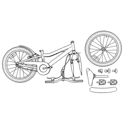 Bicicleta Infantil Para 5-7 Años