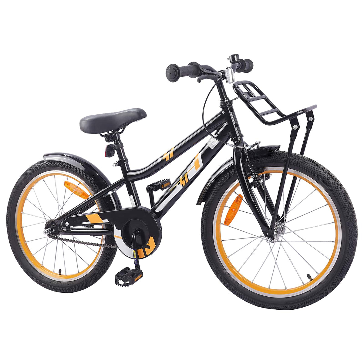 Bicicleta Infantil Para 6-11 Años Naranja Negro