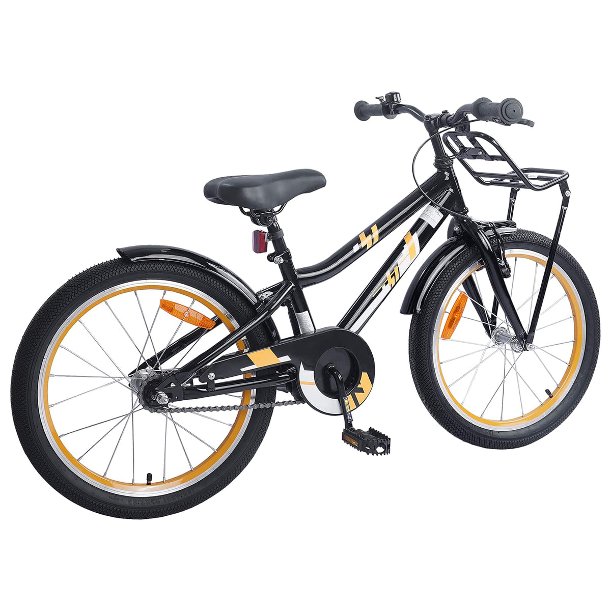 Bicicleta Infantil Para 6-11 Años Naranja Negro
