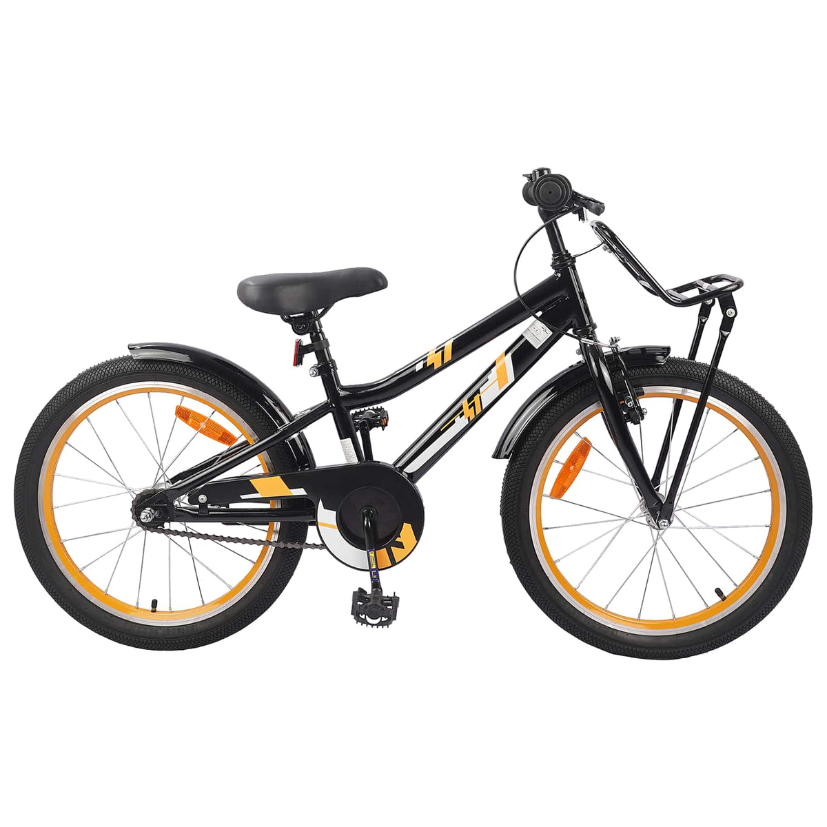Bicicleta Infantil Para 6-11 Años Naranja Negro