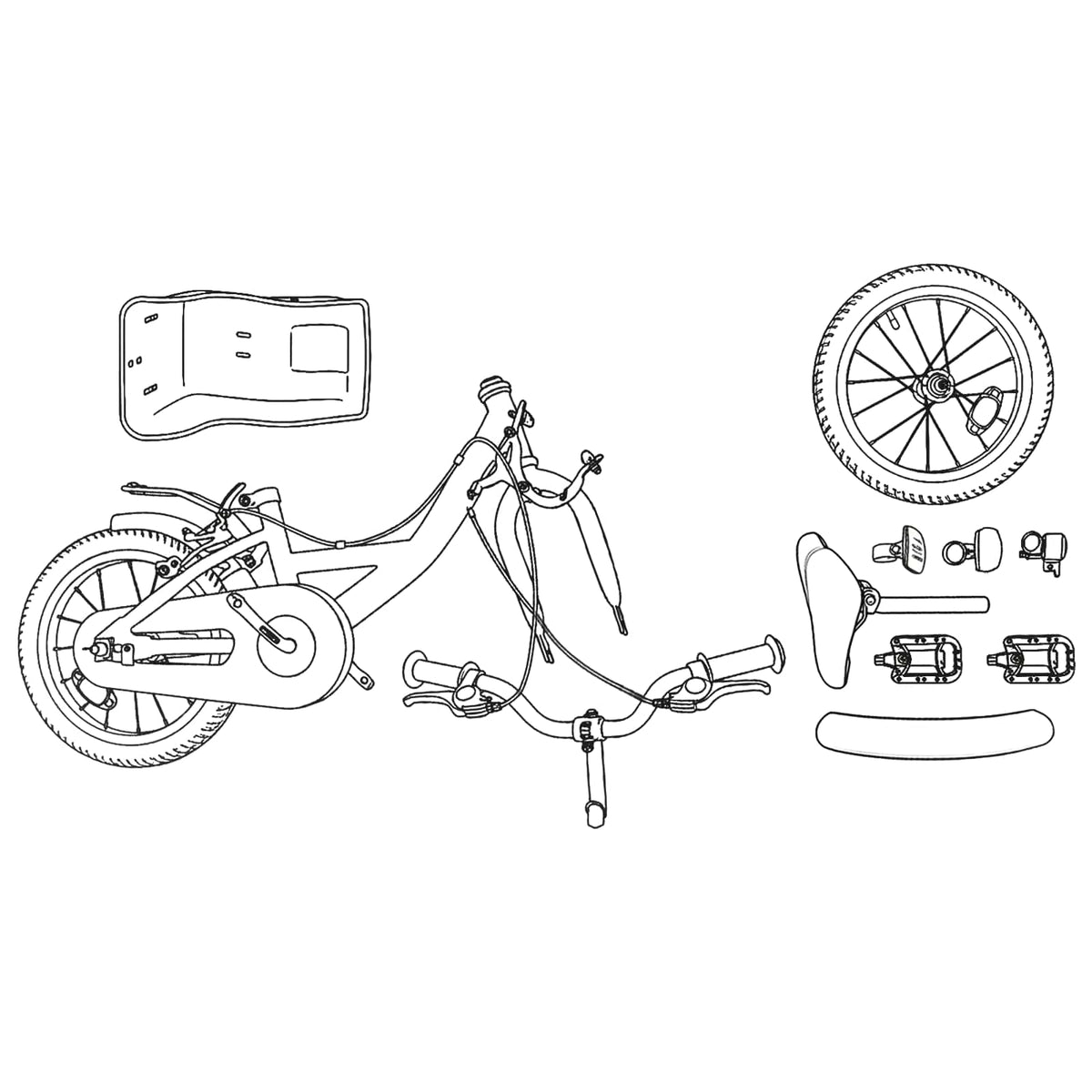 Bicicleta Infantil Para 5-7 Años