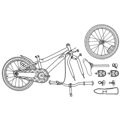 Bicicleta Infantil Para 5-7 Años
