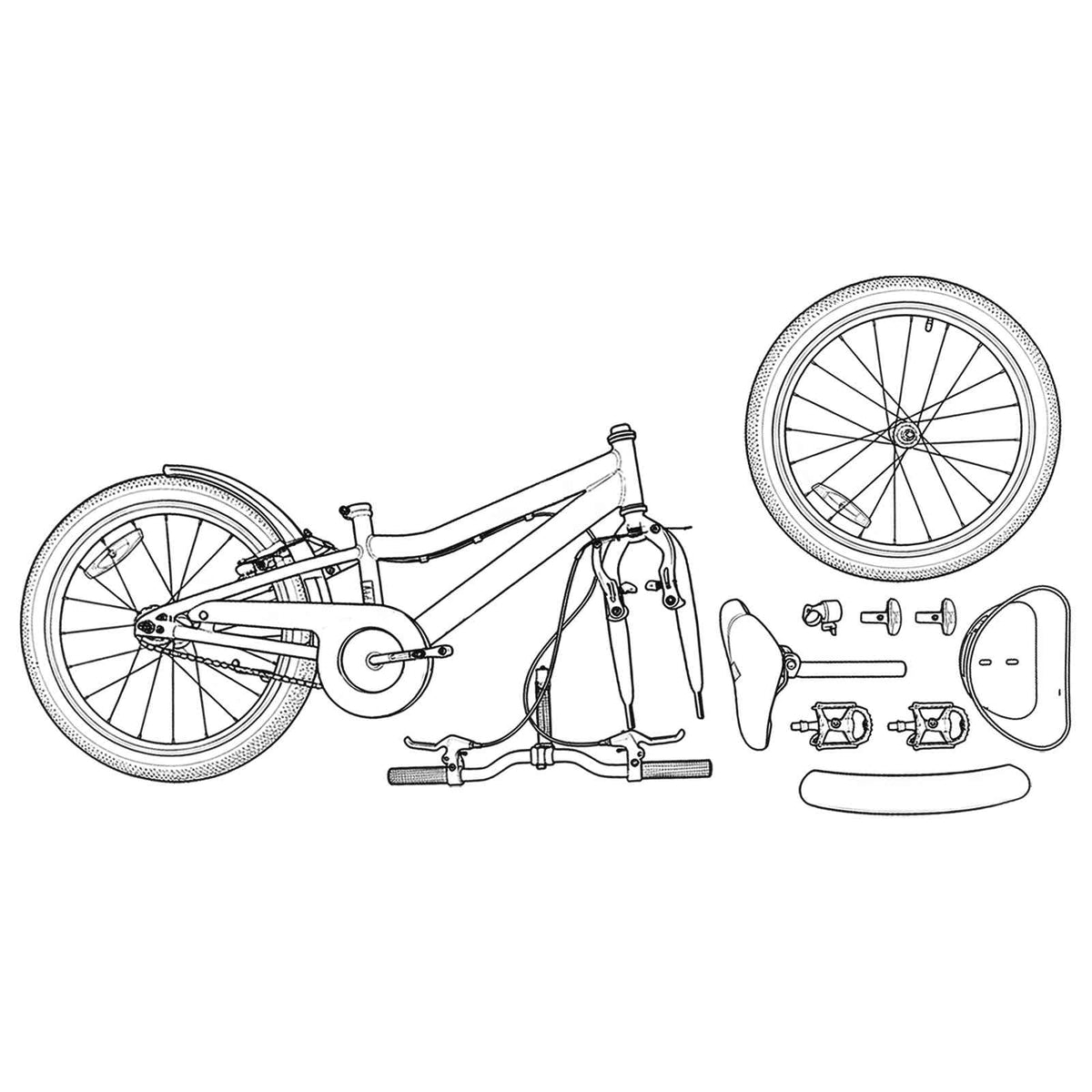 Bicicleta Infantil Para 5-7 Años