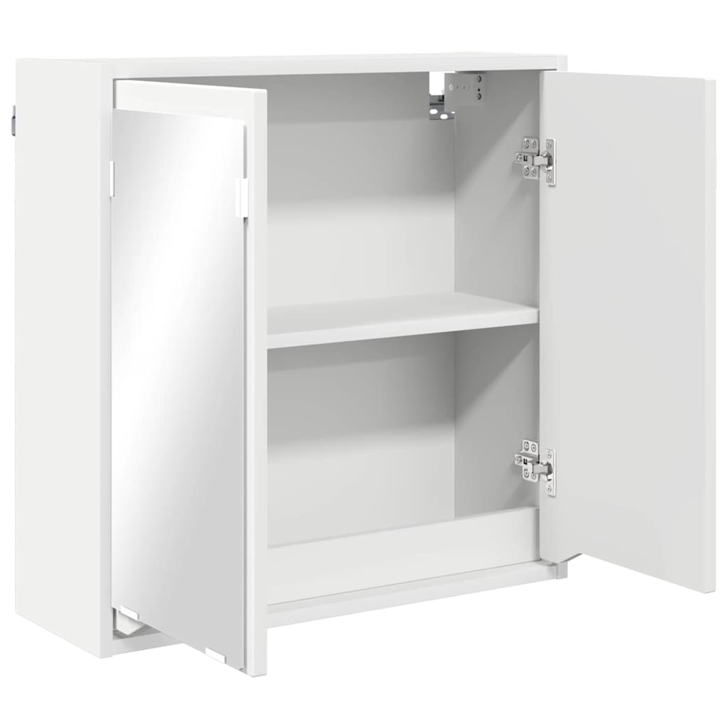 Armario Con Espejo De Baño 60 X 20 X 60 Cm Madera Contrachapada