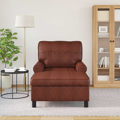 Sillón Reclinable Cuero Sintético
