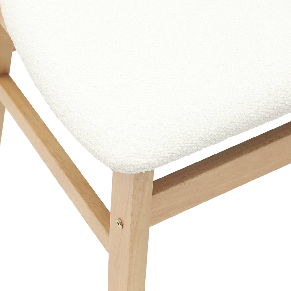 Sillas De Comedor 2 Uds. Madera De Caucho Sólido Natural