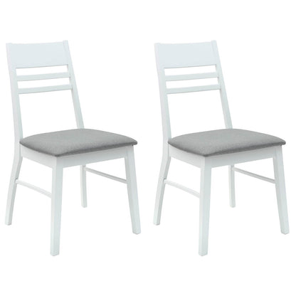 Sillas De Comedor 2 Uds. Madera De Caucho Sólido