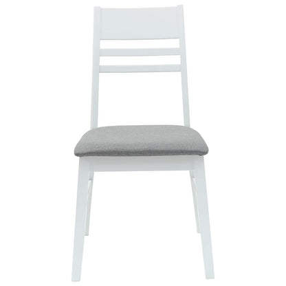 Sillas De Comedor 2 Uds. Madera De Caucho Sólido