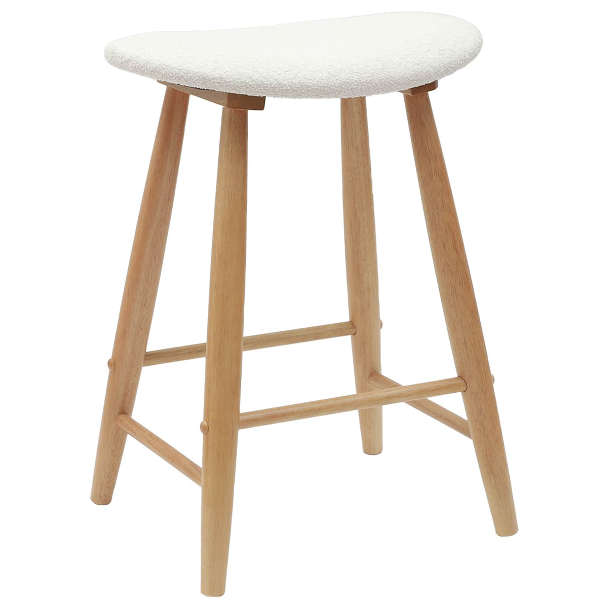Sillas De Comedor 2 Uds. Madera De Caucho Sólido Natural