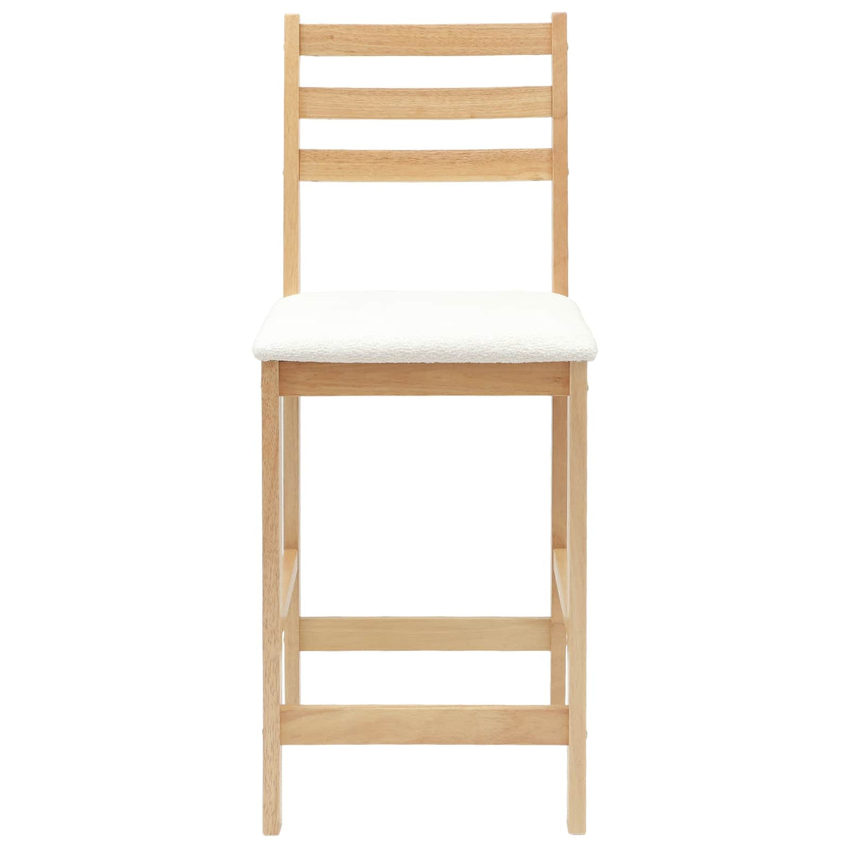 Sillas De Comedor 2 Uds. Madera De Caucho Sólido Natural