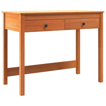 Escritorio Max Brown 100 X 50 X 78 Cm Madera De Pino Macizo