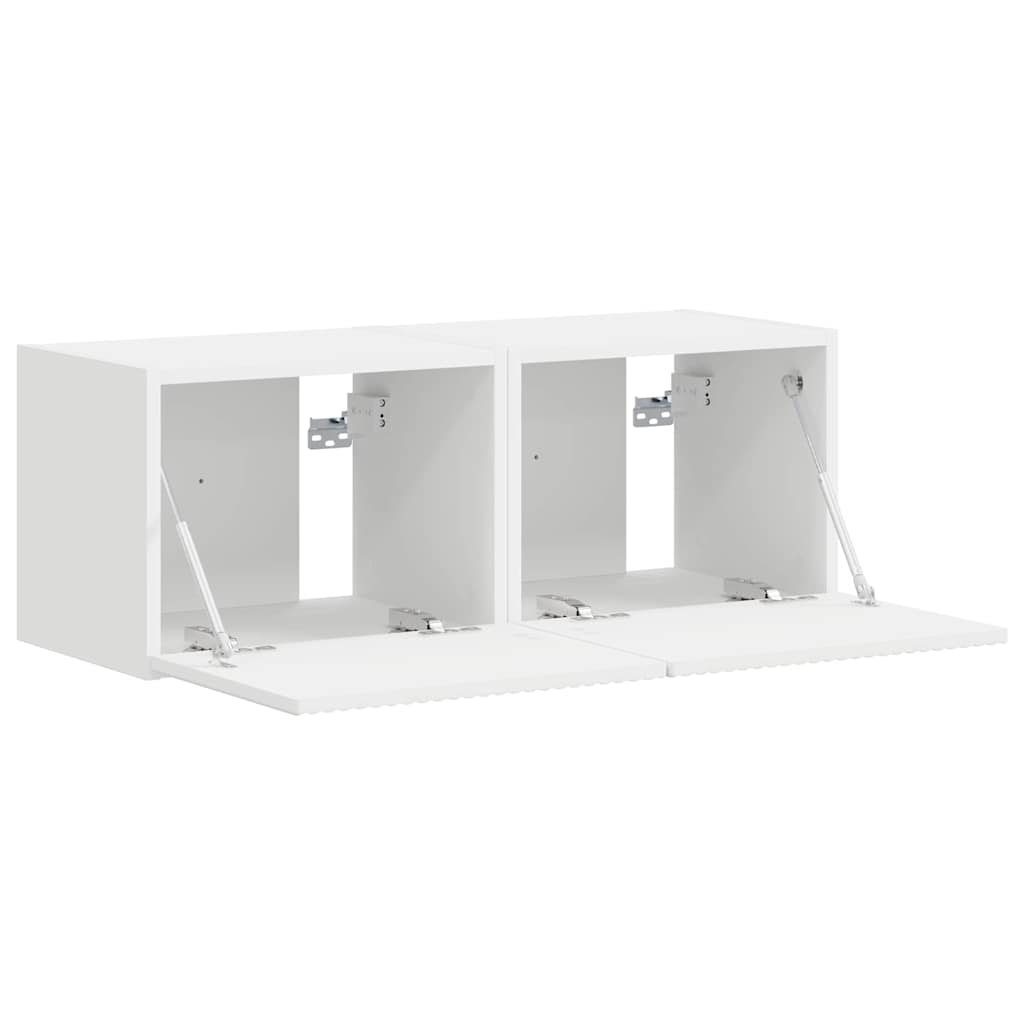 Mueble De Tv Montado En La Pared 2 Pcs 39 X 31 X 29,5 Cm