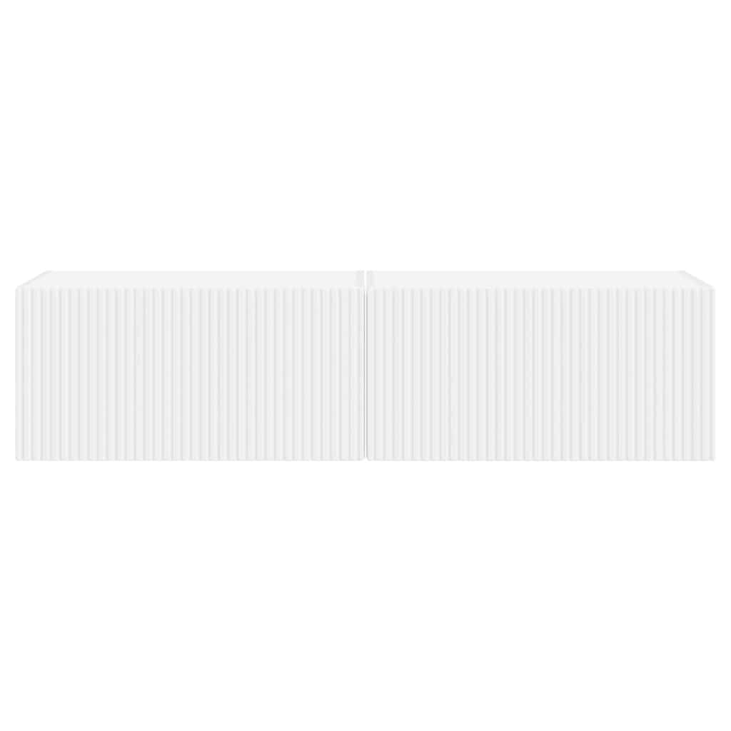 Mueble De Tv Montado En La Pared 2 Pcs 60 X 31 X 29,5 Cm