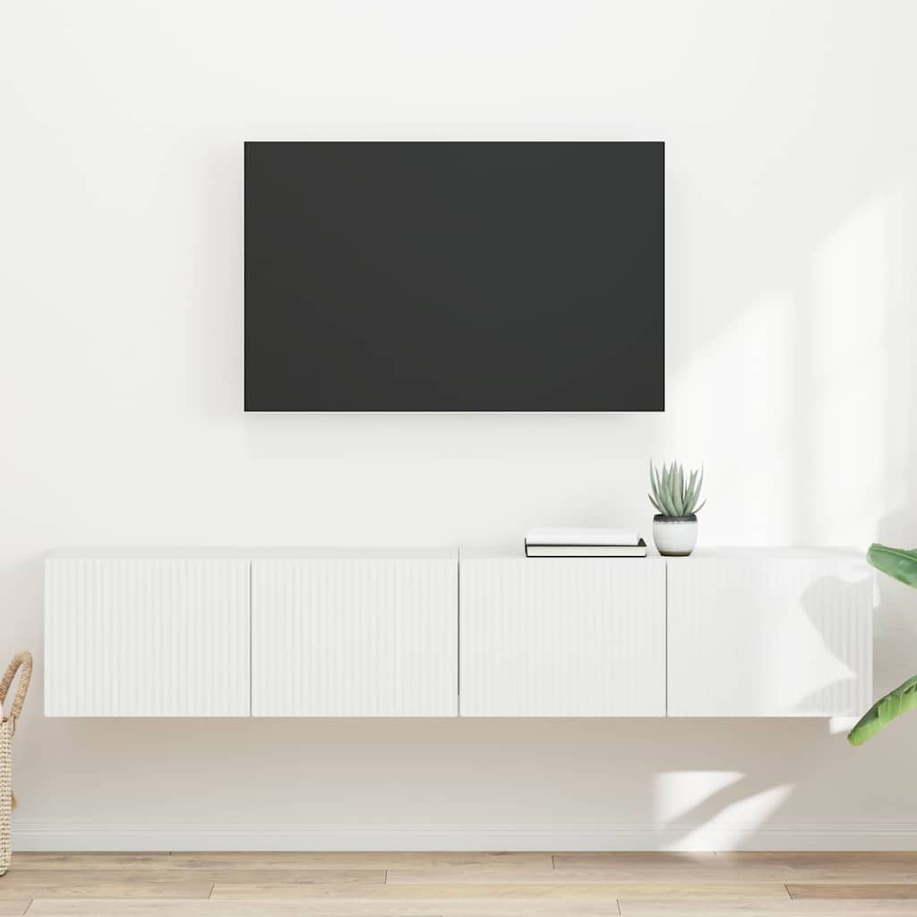Mueble De Tv Montado En La Pared 2 Pcs 78,5 X 31 X 29,5 Cm