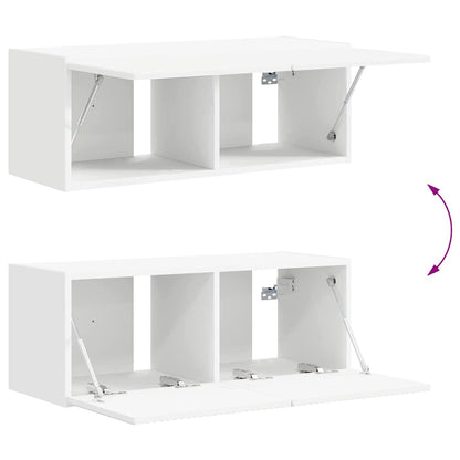 Mueble De Tv Montado En La Pared 2 Pcs 78,5 X 31 X 29,5 Cm