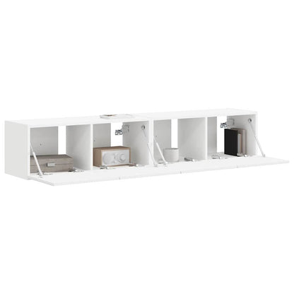 Mueble De Tv Montado En La Pared 2 Pcs 78,5 X 31 X 29,5 Cm